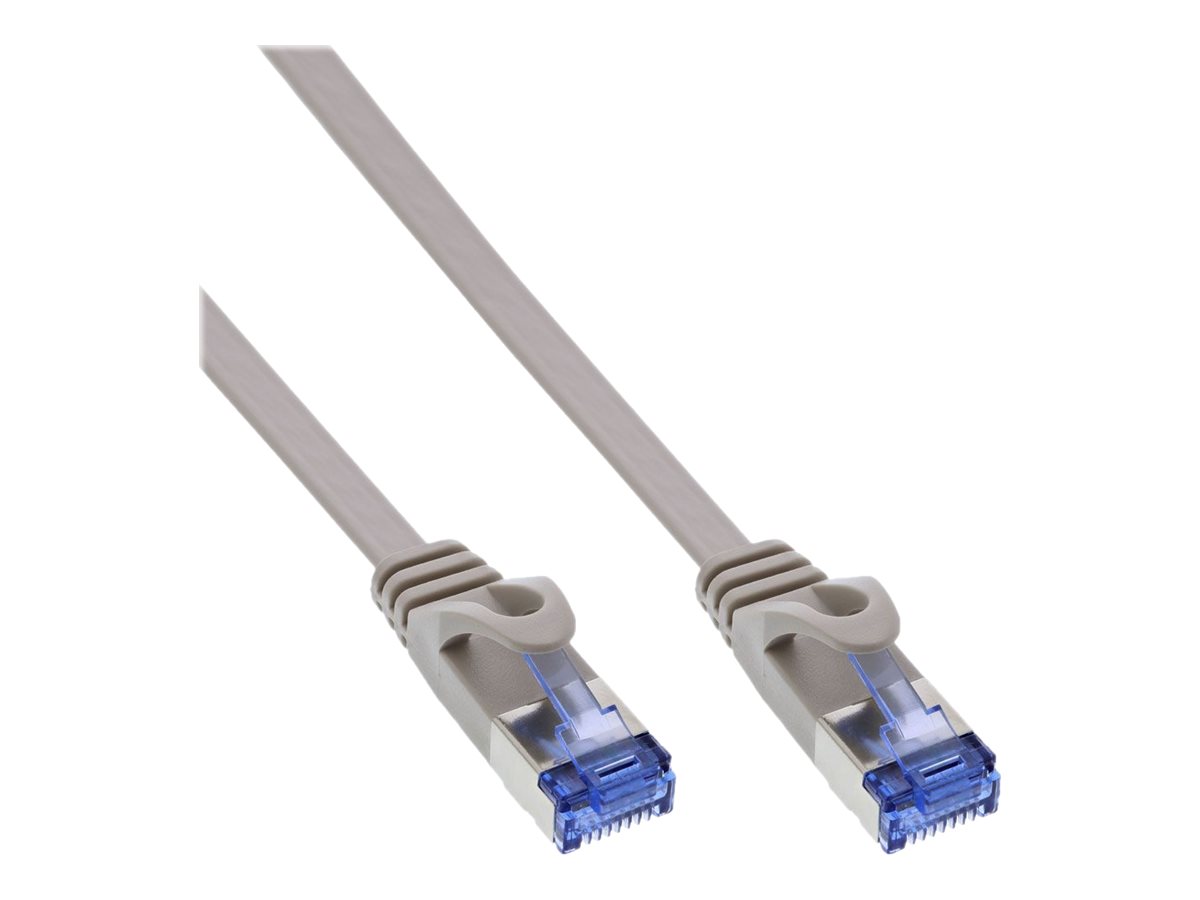 InLine Patchkabel flach - U/FTP - Cat.6A - grau - 2m