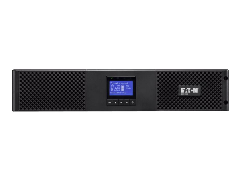 Eaton 9SX 9SX 1 KVA - USV (Rack - einbaufähig) - Wechselstrom 200/208/220/230/240 V - 900 Watt - 1000 VA - RS-232, USB - Ausgangsanschlüsse: 6 - PFC - 2U - 48.3 cm (19")