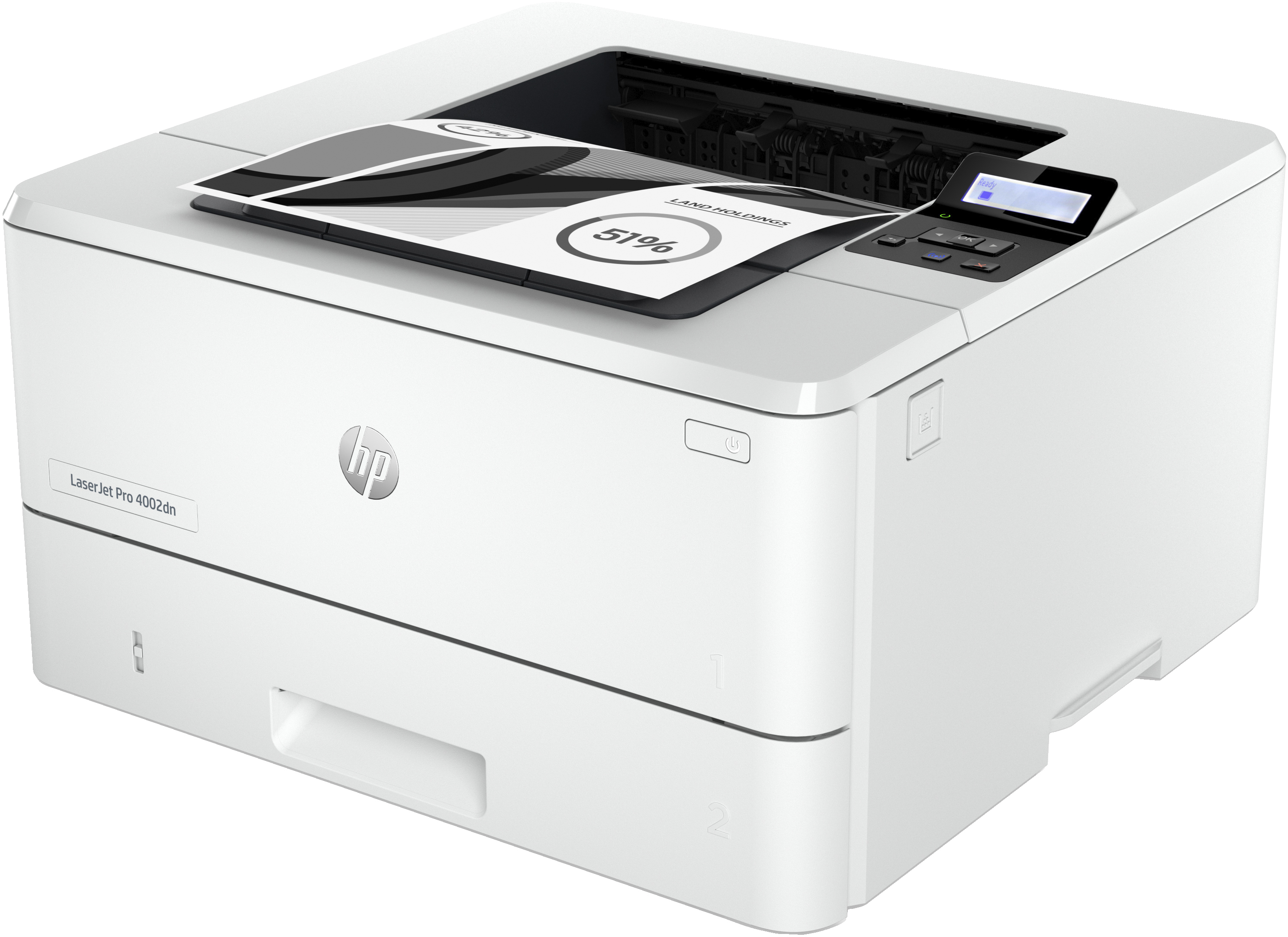 HP LaserJet Pro 4002dn Drucker - Laser - 1200 x 1200 DPI - A4 - 40 Seiten pro Minute - Doppelseitiger Druck - Weiß